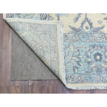 Load image into Gallery viewer, 6&#39;1&quot;x9&#39; Ivory, Hand Knotted Fine Peshawar With Heriz Design, Natural Dyes Densely Woven, Soft Organic Wool, Oriental Rug FWR435216