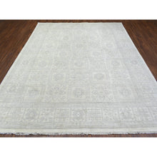 Load image into Gallery viewer, 8&#39;2&quot;x9&#39;10&quot; Ivory, White Wash Peshawar With Khotan Design Natural Dyes, Soft And Velvety Wool Hand Knotted, Oriental Rug FWR435474
