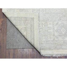 Load image into Gallery viewer, 8&#39;2&quot;x9&#39;10&quot; Ivory, White Wash Peshawar With Khotan Design Natural Dyes, Soft And Velvety Wool Hand Knotted, Oriental Rug FWR435474