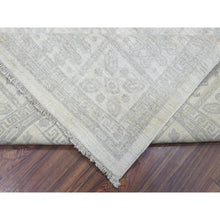 Load image into Gallery viewer, 8&#39;2&quot;x9&#39;10&quot; Ivory, White Wash Peshawar With Khotan Design Natural Dyes, Soft And Velvety Wool Hand Knotted, Oriental Rug FWR435474