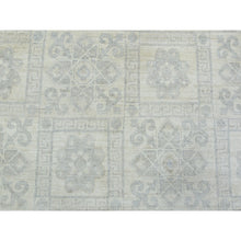Load image into Gallery viewer, 8&#39;2&quot;x9&#39;10&quot; Ivory, White Wash Peshawar With Khotan Design Natural Dyes, Soft And Velvety Wool Hand Knotted, Oriental Rug FWR435474