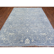 Load image into Gallery viewer, 8&#39;x9&#39;9&quot; Gray Afghan Angora Oushak With Flowing And Open Design Extra Soft Wool Hand Knotted Natural Dyes Oriental Rug FWR435528