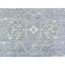 Load image into Gallery viewer, 8&#39;x9&#39;9&quot; Gray Afghan Angora Oushak With Flowing And Open Design Extra Soft Wool Hand Knotted Natural Dyes Oriental Rug FWR435528