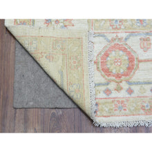 Load image into Gallery viewer, 8&#39;1&quot;x10&#39;2&quot; Ivory Afghan Angora Oushak With Branch And Flower Design Natural Dyes, Soft Wool Hand Knotted, Oriental Rug FWR435534