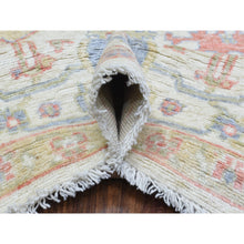 Load image into Gallery viewer, 8&#39;1&quot;x10&#39;2&quot; Ivory Afghan Angora Oushak With Branch And Flower Design Natural Dyes, Soft Wool Hand Knotted, Oriental Rug FWR435534