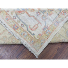 Load image into Gallery viewer, 8&#39;1&quot;x10&#39;2&quot; Ivory Afghan Angora Oushak With Branch And Flower Design Natural Dyes, Soft Wool Hand Knotted, Oriental Rug FWR435534