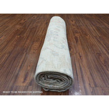Load image into Gallery viewer, 8&#39;1&quot;x10&#39;2&quot; Ivory Afghan Angora Oushak With Branch And Flower Design Natural Dyes, Soft Wool Hand Knotted, Oriental Rug FWR435534