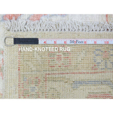 Load image into Gallery viewer, 8&#39;1&quot;x10&#39;2&quot; Ivory Afghan Angora Oushak With Branch And Flower Design Natural Dyes, Soft Wool Hand Knotted, Oriental Rug FWR435534