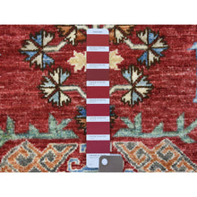 Load image into Gallery viewer, 8&#39;x9&#39;7&quot; Brick Red, Hand Knotted Afghan Ersari With Large Elements, Natural Dyes Soft Lush Pile Extra Soft Wool, Oriental Rug FWR435738
