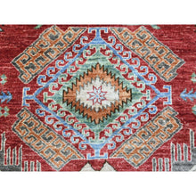 Load image into Gallery viewer, 8&#39;x9&#39;7&quot; Brick Red, Hand Knotted Afghan Ersari With Large Elements, Natural Dyes Soft Lush Pile Extra Soft Wool, Oriental Rug FWR435738