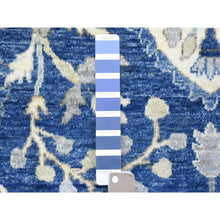 Load image into Gallery viewer, 8&#39;x10&#39; Denim Blue, Soft And Shiny Wool Hand Knotted, Fine Peshawar With Ziegler Mahal Design, Natural Dyes Dense Weave, Oriental Rug FWR436134