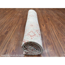 Load image into Gallery viewer, 9&#39;x12&#39; Light Red, Anatolian Village Inspired Geometric Style, Soft Wool Hand Knotted Natural Dyes Oriental Rug FWR436194