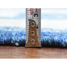 Load image into Gallery viewer, 8&#39;10&quot;x11&#39;8&quot; Ivory With Denim Blue, Hand Knotted Fine Peshawar With Intricate, Geometric, Motifs, Densely Woven Soft Organic Wool, Oriental Rug FWR436320