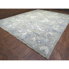 Load image into Gallery viewer, 14&#39;x17&#39;10&quot; Gray Extra Soft Wool Hand Knotted, Afghan Angora Oushak With Flowing And Open Design Natural Dyes, Oversized Oriental Rug FWR436386