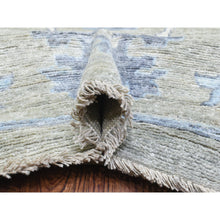 Load image into Gallery viewer, 14&#39;x17&#39;10&quot; Gray Extra Soft Wool Hand Knotted, Afghan Angora Oushak With Flowing And Open Design Natural Dyes, Oversized Oriental Rug FWR436386
