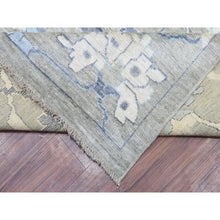Load image into Gallery viewer, 14&#39;x17&#39;10&quot; Gray Extra Soft Wool Hand Knotted, Afghan Angora Oushak With Flowing And Open Design Natural Dyes, Oversized Oriental Rug FWR436386