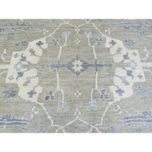Load image into Gallery viewer, 14&#39;x17&#39;10&quot; Gray Extra Soft Wool Hand Knotted, Afghan Angora Oushak With Flowing And Open Design Natural Dyes, Oversized Oriental Rug FWR436386
