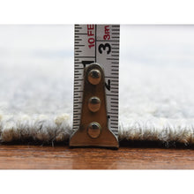 Load image into Gallery viewer, 10&#39;x13&#39;9&quot; Light Gray, Hand Knotted Boujaad Moroccan Berber Design, Natural Dyes Extra Soft Wool, Oriental Rug FWR436698