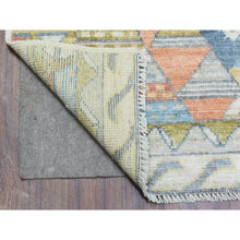 Load image into Gallery viewer, 6&#39;1&quot;x8&#39;8&quot; Colorful, Hand Knotted Anatolian Village Inspired with Patch Work Design, Natural Dyes Densely Weave, Soft and Velvety Wool, Oriental Rug FWR436770