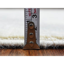 Load image into Gallery viewer, 2&#39;6&quot;x19&#39;4&quot; Ivory, Soft and Shiny Wool Hand Knotted, White Wash Peshawar Natural Dyes, XL Runner Oriental Rug FWR436806
