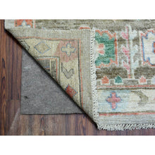 Load image into Gallery viewer, 8&#39;2&quot;x10&#39;3&quot; Light Gray, Soft Wool Hand Knotted, Anatolian Village Inspired With Large Medallion Design, Natural Dyes Densely Woven, Oriental Rug FWR436920