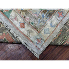 Load image into Gallery viewer, 8&#39;2&quot;x10&#39;3&quot; Light Gray, Soft Wool Hand Knotted, Anatolian Village Inspired With Large Medallion Design, Natural Dyes Densely Woven, Oriental Rug FWR436920