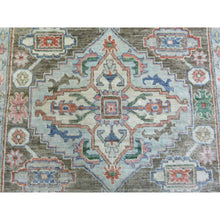 Load image into Gallery viewer, 8&#39;2&quot;x10&#39;3&quot; Light Gray, Soft Wool Hand Knotted, Anatolian Village Inspired With Large Medallion Design, Natural Dyes Densely Woven, Oriental Rug FWR436920