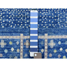 Load image into Gallery viewer, 10&#39;2&quot;x13&#39;7&quot; Denim Blue, Afghan Kashkuli Gabbeh Design Natural Dyes, Fine Weave Pure Wool Hand Knotted, Oriental Rug FWR436926
