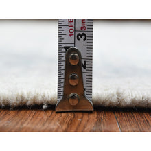 Load image into Gallery viewer, 4&#39;x11&#39;8&quot; Ivory, White Wash Peshawar With Geometric Design Natural Dyes, Organic Wool Hand Knotted, Wide Runner Oriental Rug FWR436980