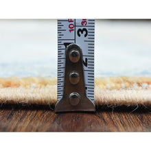 Load image into Gallery viewer, 2&#39;6&quot;x19&#39;2&quot; Faded Orange Hand Knotted Afghan Angora Oushak With Branch And Flower Design Natural Dyes, Soft Wool Runner Oriental Rug FWR437028