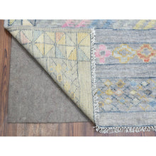 Load image into Gallery viewer, 9&#39;1&quot;x11&#39;8&quot; Gray, Hand Knotted Anatolian Village Inspired With Small Triangular Design, Natural Wool, Runner Oriental Rug FWR437232