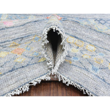 Load image into Gallery viewer, 9&#39;1&quot;x11&#39;8&quot; Gray, Hand Knotted Anatolian Village Inspired With Small Triangular Design, Natural Wool, Runner Oriental Rug FWR437232