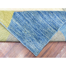Load image into Gallery viewer, 9&#39;1&quot;x12&#39; Colorful, Modern The Circles Design, Natural Dyes Dense Weave, Soft and Velvety Wool Hand Knotted, Oriental Rug FWR437298