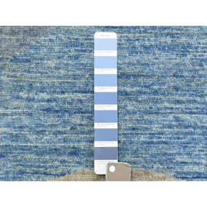 9'1"x12' Colorful, Modern The Circles Design, Natural Dyes Dense Weave, Soft and Velvety Wool Hand Knotted, Oriental Rug FWR437298