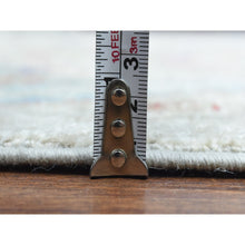 Load image into Gallery viewer, 10&#39;x13&#39;10&quot; Light Beige, Soft And Shiny Wool Hand Knotted, Fine Peshawar With Suzani Design, Natural Dyes Dense Weave, Oriental Rug FWR437574