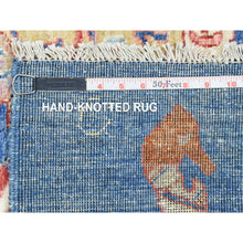 Load image into Gallery viewer, 4&#39;3&quot;x10&#39; Taupe, Directional Vase All Over Design, Silk With Textured Wool, Hand Knotted, Wide Runner Oriental Rug FWR395472