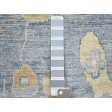 Load image into Gallery viewer, 12&#39;x16&#39; Cadet Gray, Organic Wool Hand Knotted, Afghan Angora Oushak With All Over Leaf Design Natural Dyes, Oversized Oriental Rug FWR438144