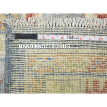 Load image into Gallery viewer, 12&#39;x16&#39; Cadet Gray, Organic Wool Hand Knotted, Afghan Angora Oushak With All Over Leaf Design Natural Dyes, Oversized Oriental Rug FWR438144