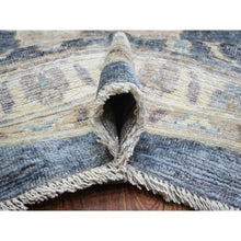 Load image into Gallery viewer, 11&#39;9&quot;x15&#39;7&quot; Jet Gray, Soft Wool Hand Knotted, Afghan Angora Oushak With All Over Design Vegetable Dyes, Oversized Oriental Rug FWR438162