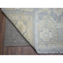 Load image into Gallery viewer, 7&#39;10&quot;x9&#39;7&quot; Cloud Gray, White Wash Peshawar With All Over Design, Natural Wool Hand Knotted Oriental Rug FWR438210