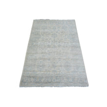 Load image into Gallery viewer, 3&#39;x4&#39;9&quot; Ivory, Hand Knotted Heavily Washed Peshawar, Pure Wool, Oriental Rug FWR438246