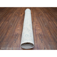 Load image into Gallery viewer, 3&#39;x4&#39;9&quot; Ivory, Hand Knotted Heavily Washed Peshawar, Pure Wool, Oriental Rug FWR438246