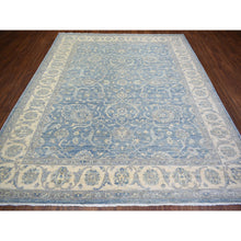 Load image into Gallery viewer, 8&#39;x9&#39;9&quot; Cameo Blue, Finer Peshawar With Mahal Design, Dense Weave Vegetable Dyes, Pure Wool Hand Knotted, Oriental Rug FWR438306