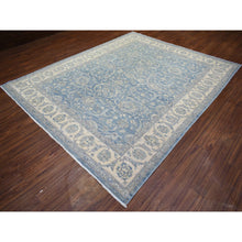 Load image into Gallery viewer, 8&#39;x9&#39;9&quot; Cameo Blue, Finer Peshawar With Mahal Design, Dense Weave Vegetable Dyes, Pure Wool Hand Knotted, Oriental Rug FWR438306