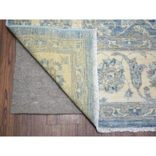 Load image into Gallery viewer, 8&#39;x9&#39;9&quot; Cameo Blue, Finer Peshawar With Mahal Design, Dense Weave Vegetable Dyes, Pure Wool Hand Knotted, Oriental Rug FWR438306