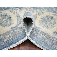 Load image into Gallery viewer, 8&#39;x9&#39;9&quot; Cameo Blue, Finer Peshawar With Mahal Design, Dense Weave Vegetable Dyes, Pure Wool Hand Knotted, Oriental Rug FWR438306