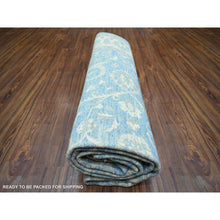 Load image into Gallery viewer, 8&#39;x9&#39;9&quot; Cameo Blue, Finer Peshawar With Mahal Design, Dense Weave Vegetable Dyes, Pure Wool Hand Knotted, Oriental Rug FWR438306