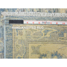 Load image into Gallery viewer, 8&#39;x9&#39;9&quot; Cameo Blue, Finer Peshawar With Mahal Design, Dense Weave Vegetable Dyes, Pure Wool Hand Knotted, Oriental Rug FWR438306