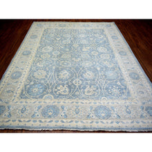 Load image into Gallery viewer, 8&#39;2&quot;x9&#39;8&quot; Blueish Gray, Hand Knotted Finer Peshawar With Mahal Design, Densely Woven Natural Dyes, Soft Wool, Oriental Rug FWR438312