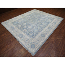 Load image into Gallery viewer, 8&#39;2&quot;x9&#39;8&quot; Blueish Gray, Hand Knotted Finer Peshawar With Mahal Design, Densely Woven Natural Dyes, Soft Wool, Oriental Rug FWR438312